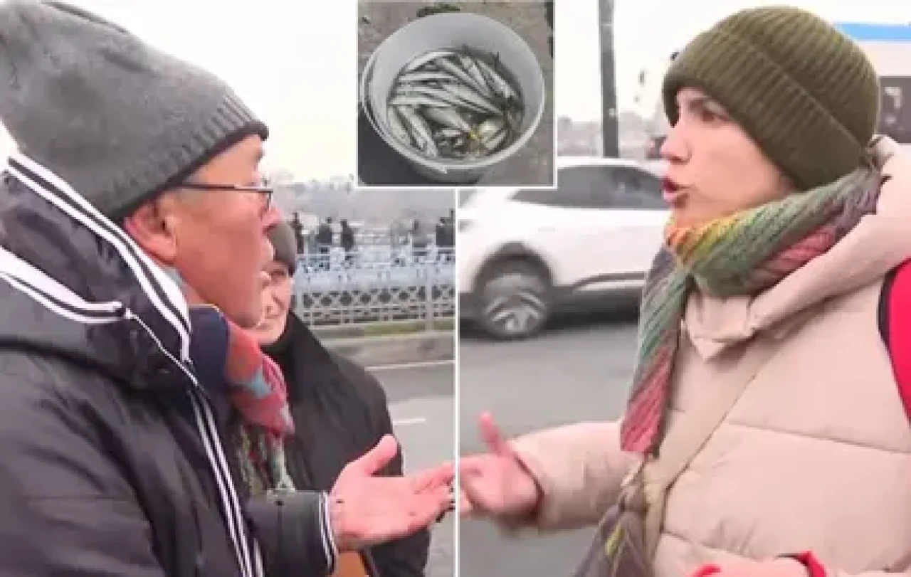 Galata Köprüsü’nde ‘Vegan’ Şoku: “Param Yok” Dedi, Balıkları Denize Döktü!